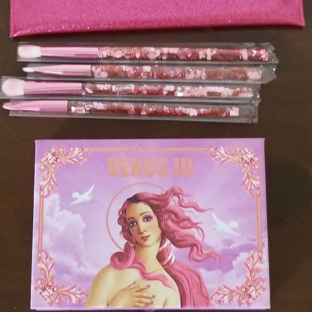 Lime Crime venus III and brush set